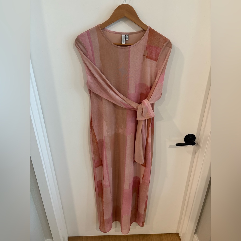 Elegant Pink and Beige & Other Stories Women's Dress